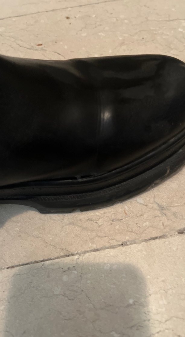Kadın Siyah Platform Topuklu Kauçuk Bot - Görsel 4