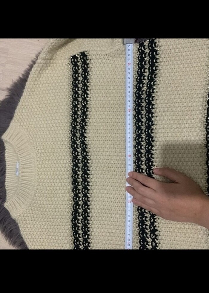 Mango kadın ekru kazak - Görsel 3