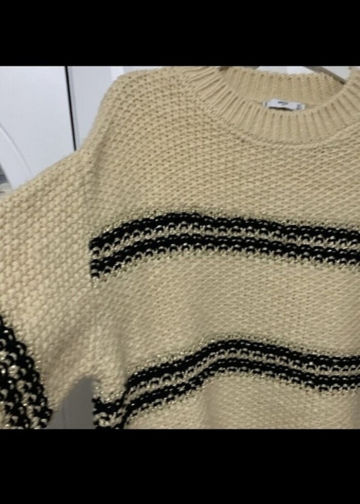 Mango kadın ekru kazak - Görsel 4