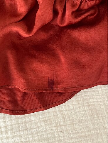 Diğer Crop saten bluz
