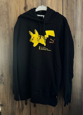 Puma X POKEMON Unisex Siyah Hoodie