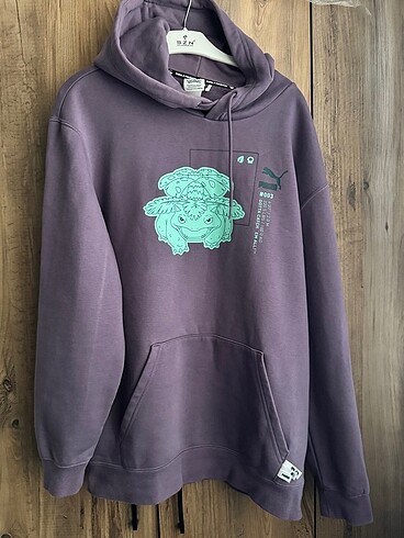 Puma X POKEMON Unisex Mor Hoodie Venusaur