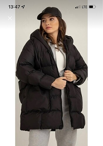 oversize şişme mont