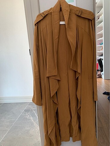 Oxxo sıfır tencel kumaş trençkot