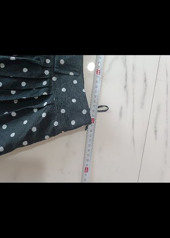 Siyah Puantiyeli Mini Etek - Görsel 3