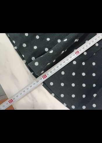 Siyah Puantiyeli Mini Etek - Görsel 4