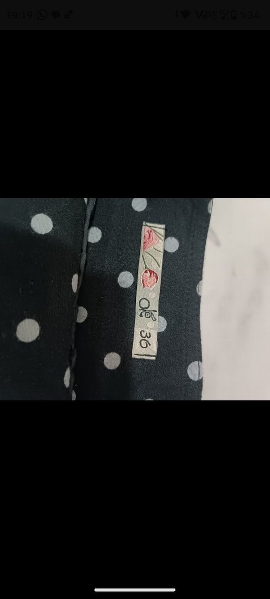 Siyah Puantiyeli Mini Etek - Görsel 2