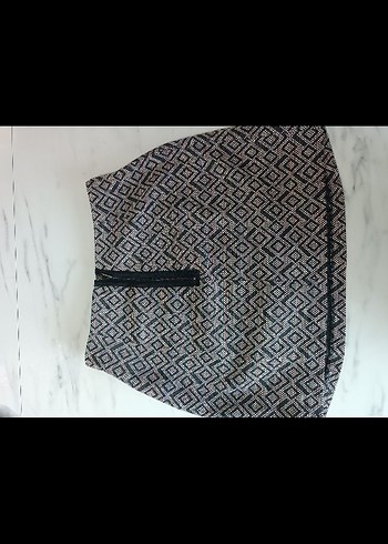 Stradivarius Desenli Bohem Kadın Mini Etek - Görsel 2