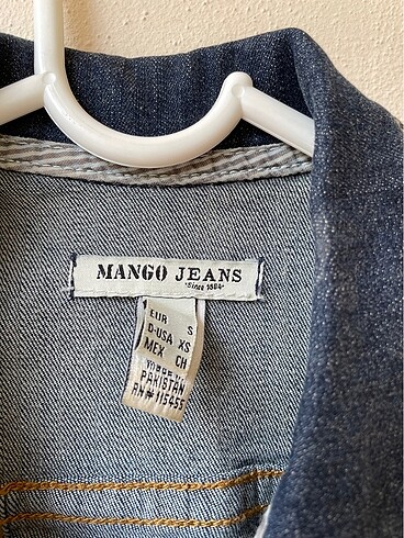 Mango Kısa kot ceket