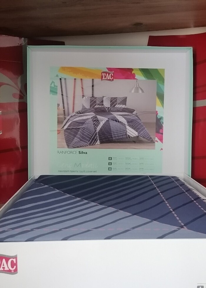 Taç Ranforce Silva Çift Kişilik Nevresim Takımı  - Görsel 2