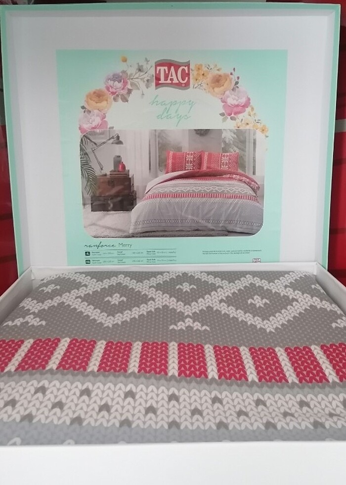 Taç Ranforce Merry Çift Kişilik Nevresim Takımı - Görsel 2