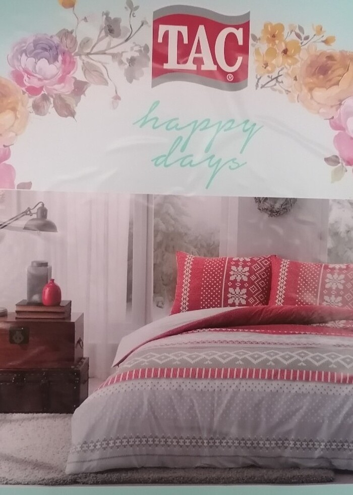 Taç Ranforce Merry Çift Kişilik Nevresim Takımı - Görsel 3