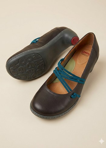 CAMPER Marka Lacivert Kadın Topuklu Ayakkabı - Görsel 2