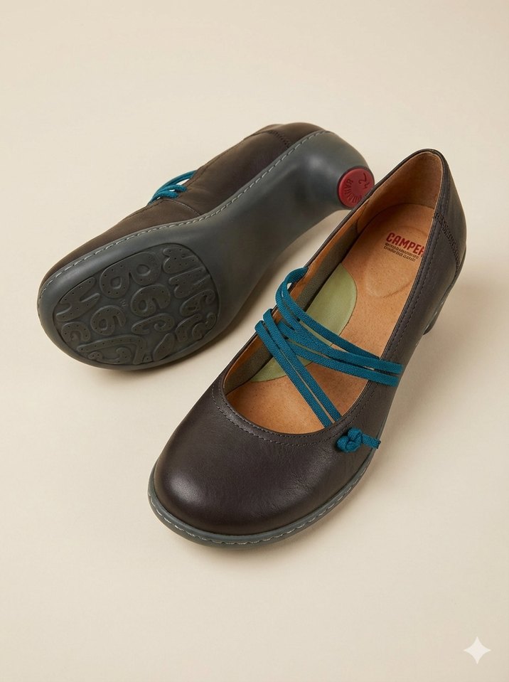 CAMPER Marka Lacivert  Kadın Topuklu Ayakkabı - Görsel 2