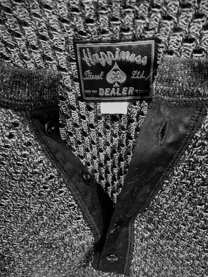 DIESEL Marka Düğmeli Gri Erkek Slim Fit Uzun Kollu Triko - Görsel 3