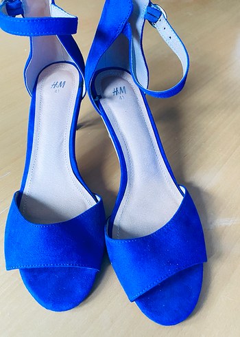 H&M Mavi Stiletto Topuklu Kadın Ayakkabı - Görsel 2