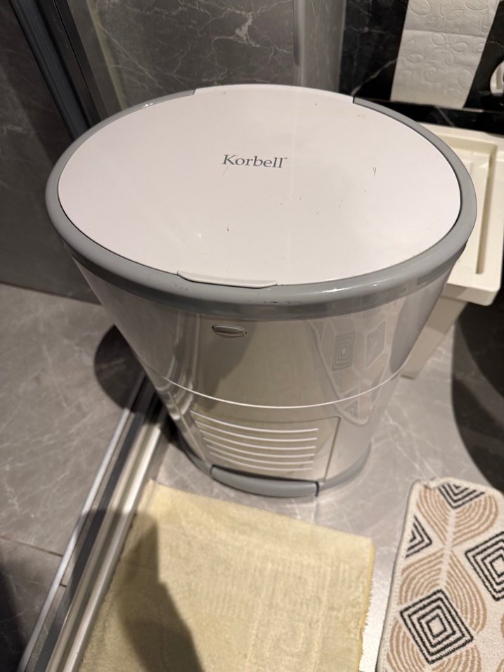 Korbel çöp kutusu
Bebek Bezi Çöp Kutusu, Pedallı Kapaklı - Görsel 2