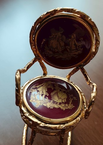 limoges Altın işlemeli Mini Sandalye - Görsel 2