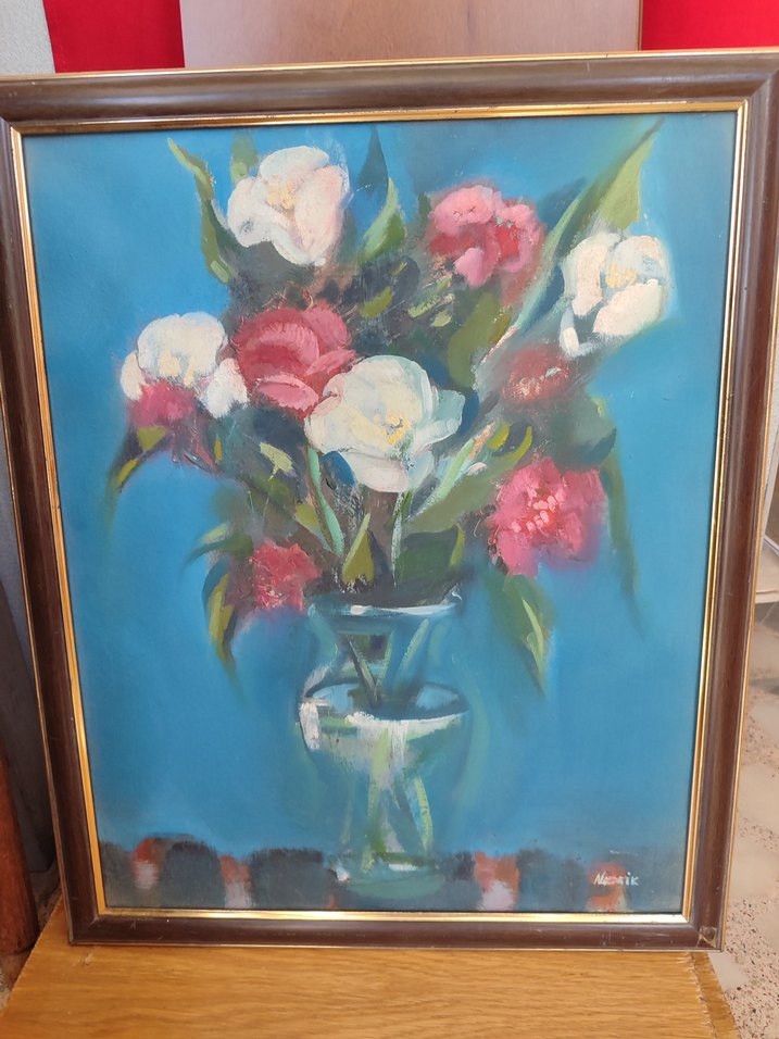 Mavi Pastel Renkli yağlı boya resim - Görsel 2