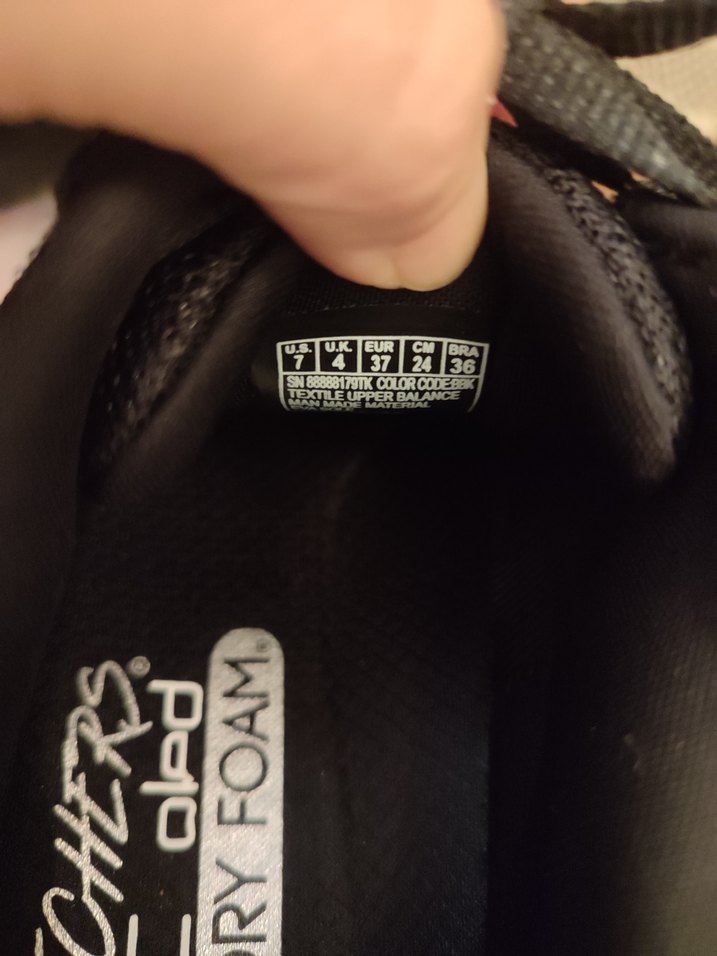 Yüksek Topuklu Siyah Desenli Bağcıklı Spor Ayakkabı - Görsel 5