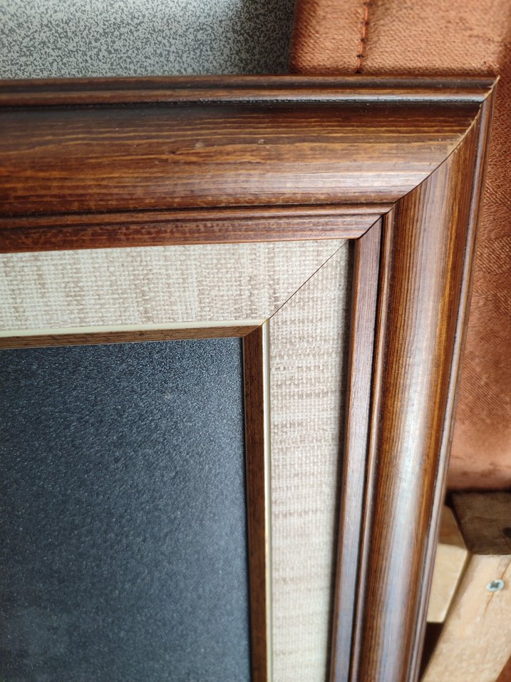 Kahverengi ve ahşap dekoratif çerçeve - Görsel 2