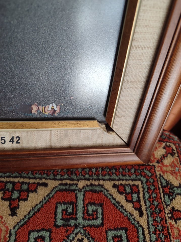 Kahverengi ve ahşap dekoratif çerçeve - Görsel 4