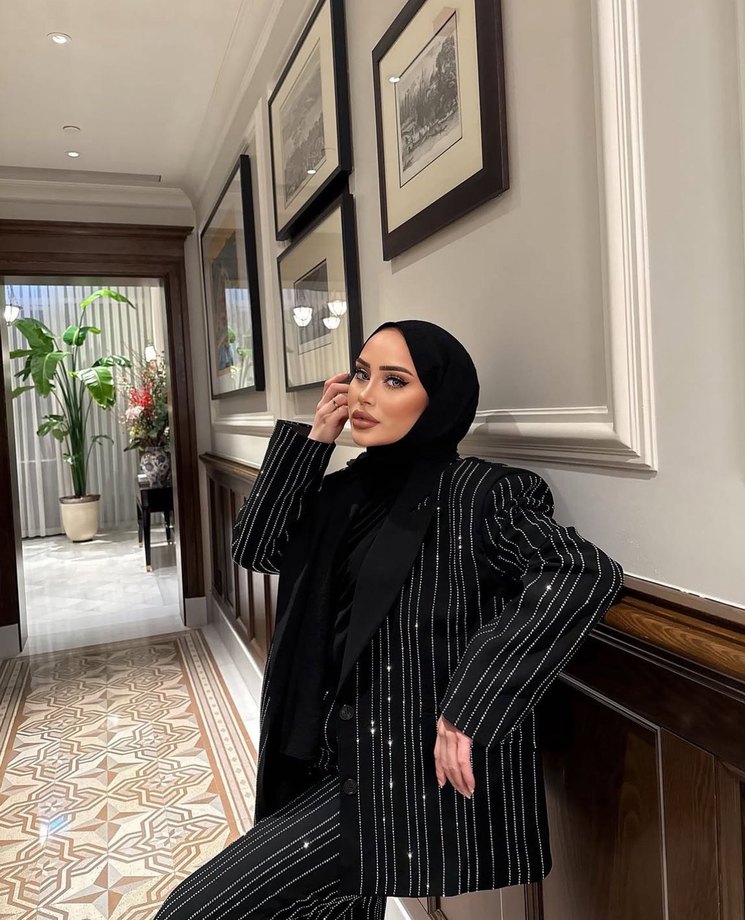 Pırlanta Desenli Siyah Kadın Takım - Görsel 4