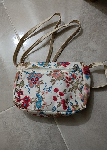 Çiçek Desenli Bohem Kadın Omuz Çantası - Görsel 2