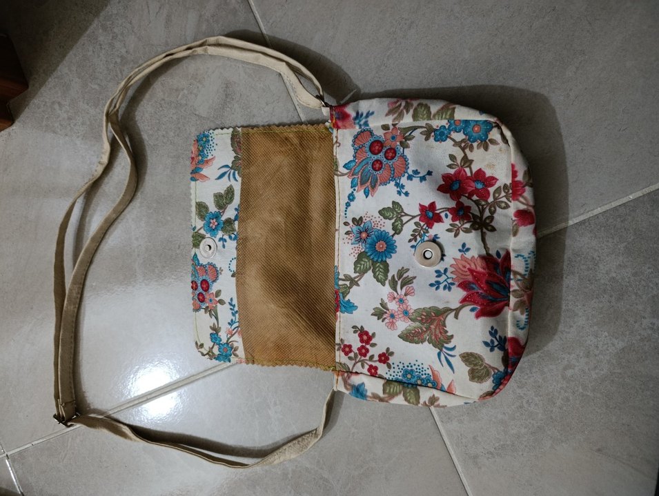 Çiçek Desenli Bohem Kadın Omuz Çantası - Görsel 3