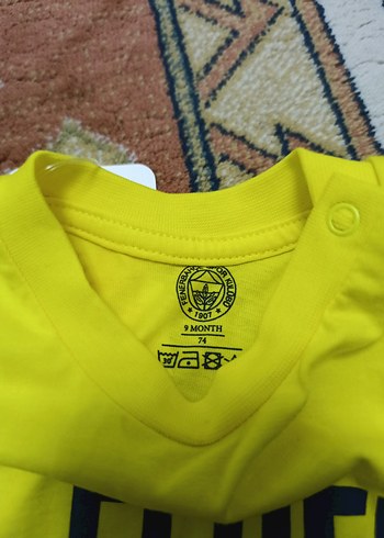 Sarı Fenerbahçe Baskılı Bebek Tişörtü - Görsel 2