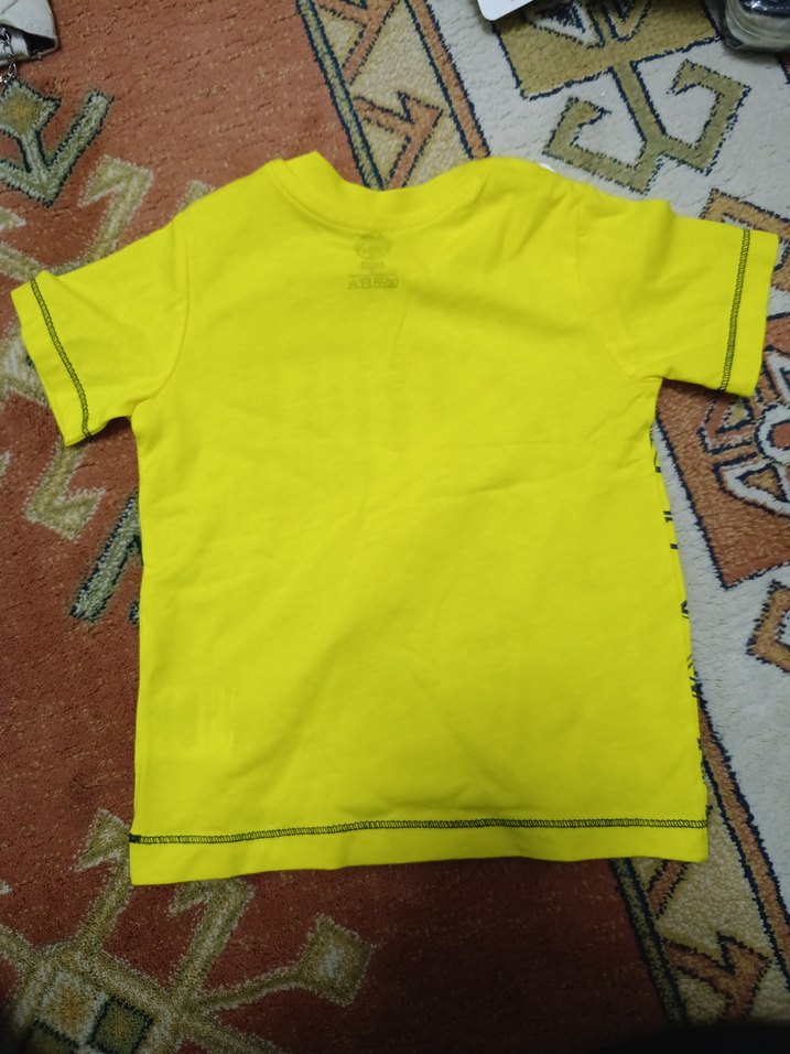 Sarı Fenerbahçe Baskılı Bebek Tişörtü - Görsel 4