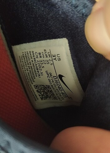 35 Beden Nike çocuk spor ayakkabı