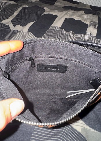 Kahverengi Leopar Desenli Deri Kadın Çanta - Görsel 3