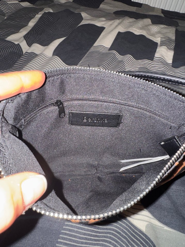 Kahverengi Leopar Desenli Deri Kadın Çanta - Görsel 3