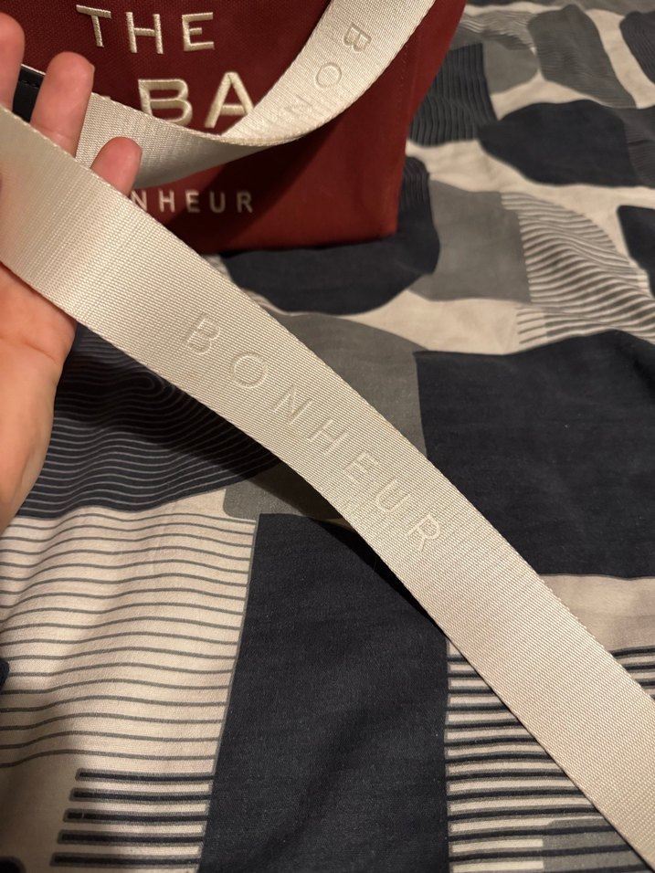 Vişne rengi Bonheur THE B+BAG çanta. - Görsel 4