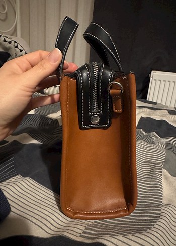 Pull&bear Kahverengi Deri Kadın Çanta - Görsel 2