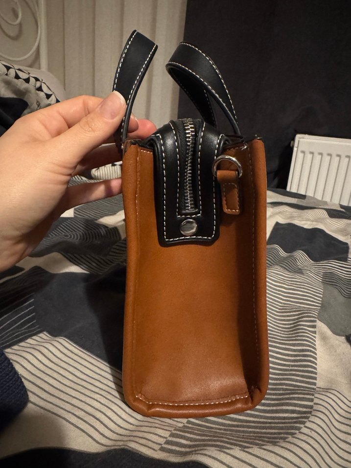 Pull&bear Kahverengi Deri Kadın Çanta - Görsel 2