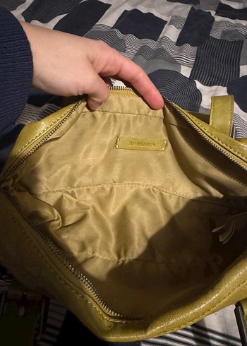 Hardal rengi bershka çanta - Görsel 3