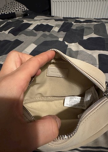 Pull&bear Deri Zebra Desenli Beyaz kol Çantası - Görsel 3