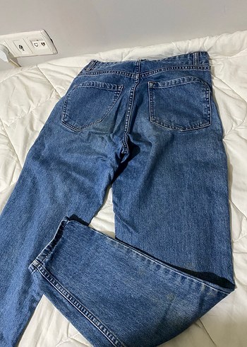 Diğer Kadın Mavi Rahat Kesim Mom Jean Kot Pantolon