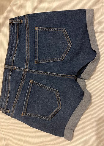 LC Waikiki Kadın Mavi Denim Midi Şort