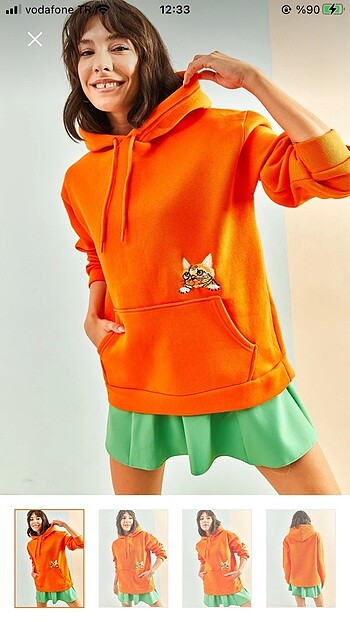 Kadın sweatshirt BIANCO LUCCI KADIN HOODIE (KAPÜŞONLU SWEATSHİRT