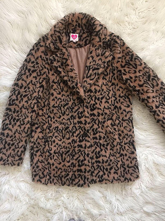 Leopar peluş kürk