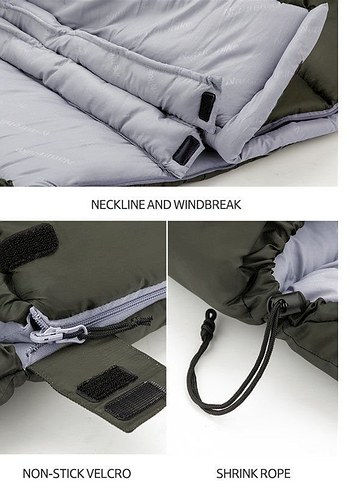 naturehike u 350  -7 -17   Uyku Tulumu 220x75 cm - Görsel 4