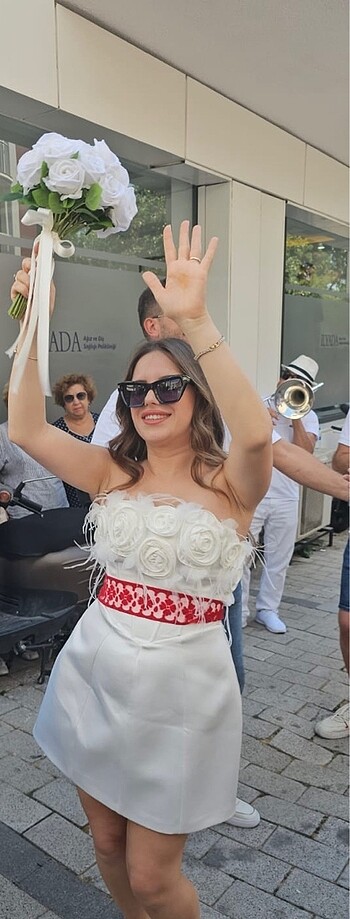 Alfabeta Alfa beta beyaz elbise
