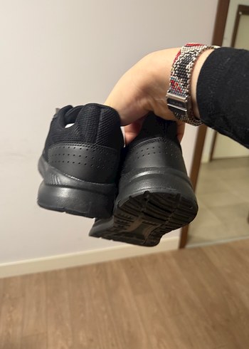 Siyah Bağcıklı Stiletto Topuklu Spor Ayakkabı - Görsel 3