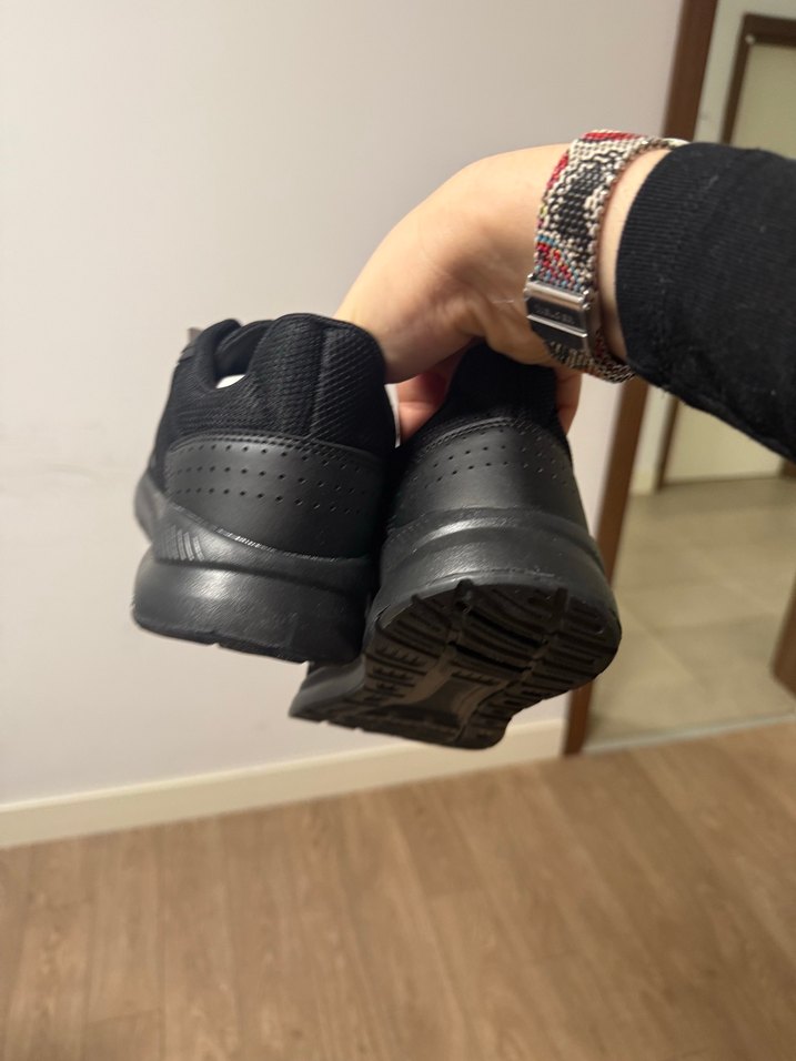 Siyah Bağcıklı Stiletto Topuklu Spor Ayakkabı - Görsel 3