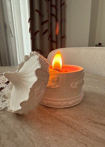 Kokulu Mum ve Seramik Mumluk - Görsel 4