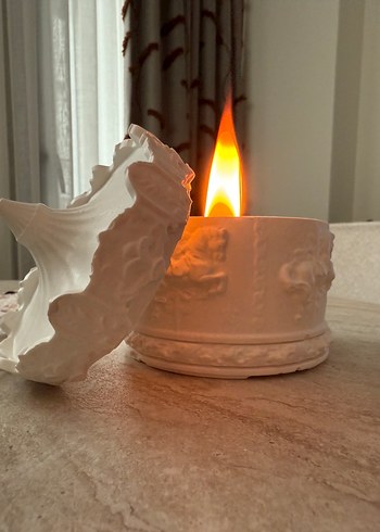 Kokulu Mum ve Seramik Mumluk - Görsel 3