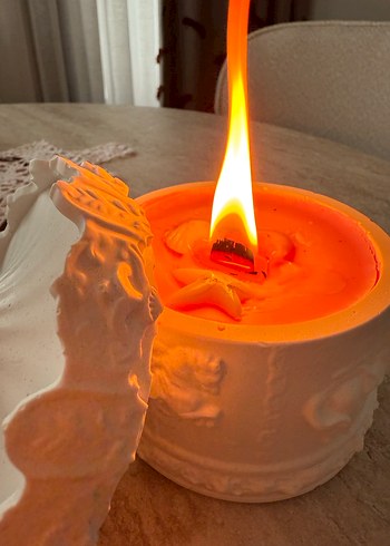 Kokulu Mum ve Seramik Mumluk - Görsel 2